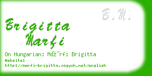 brigitta marfi business card